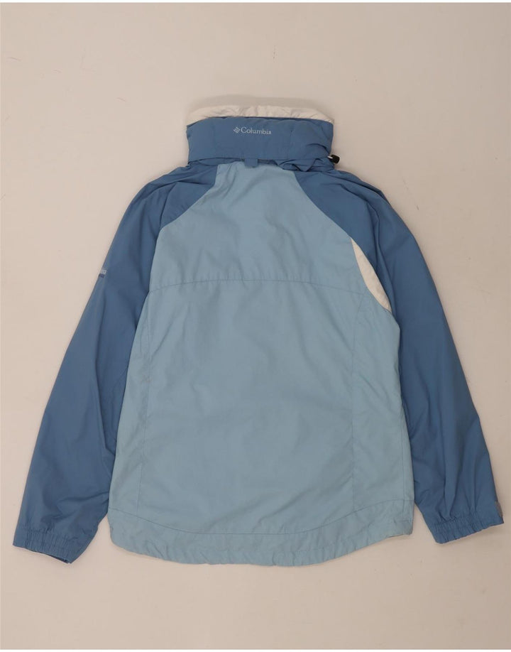 Giacca antipioggia oversize con cappuccio da donna Columbia UK 10 Small Blue Colourblock