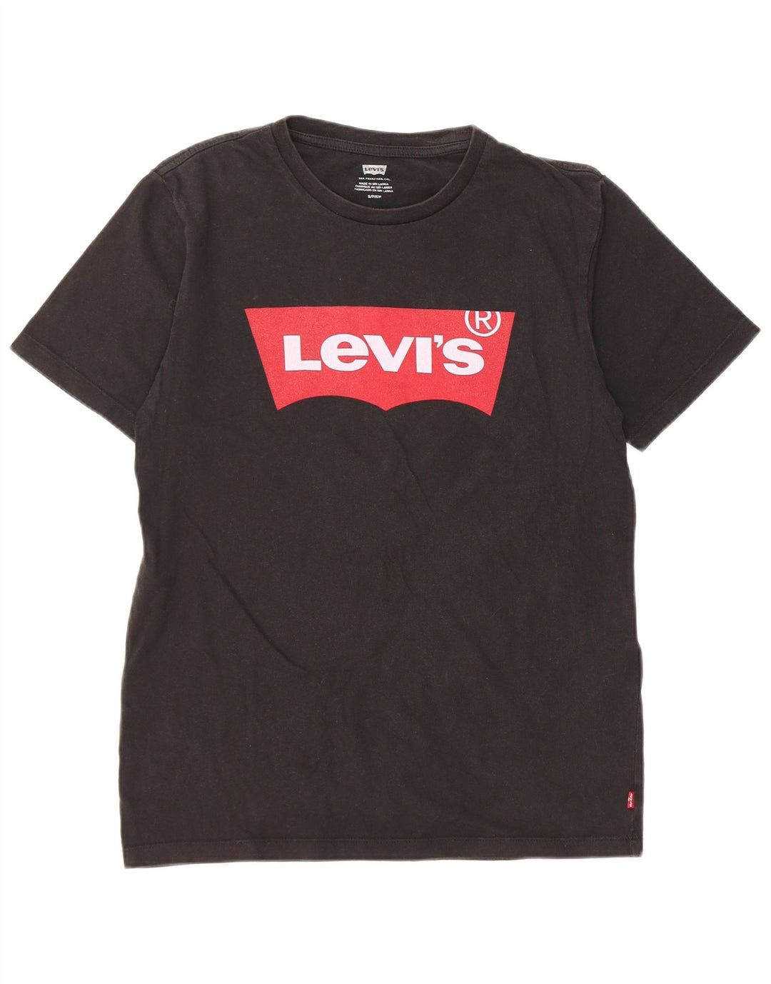 T-shirt grafica da uomo Levi's Top piccola in cotone nero