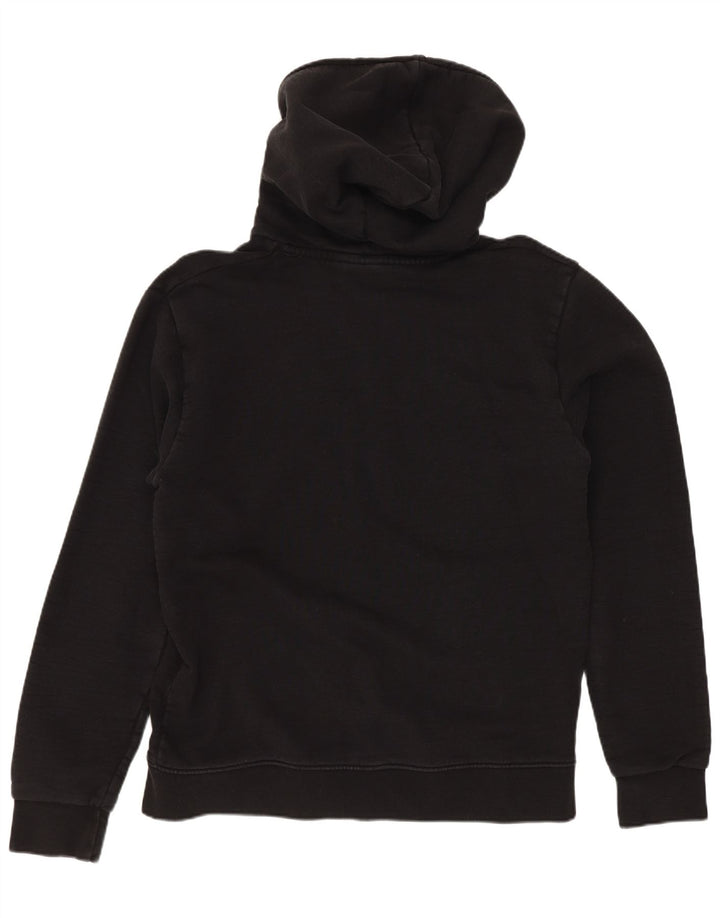 Maglione con cappuccio e zip grafica da uomo Starter piccolo in cotone nero