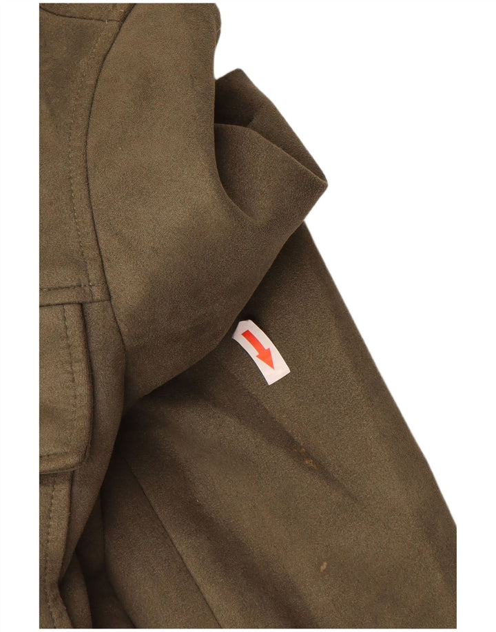 Giubbotto bomber da donna Marks & Spencer UK 10 piccolo poliestere kaki