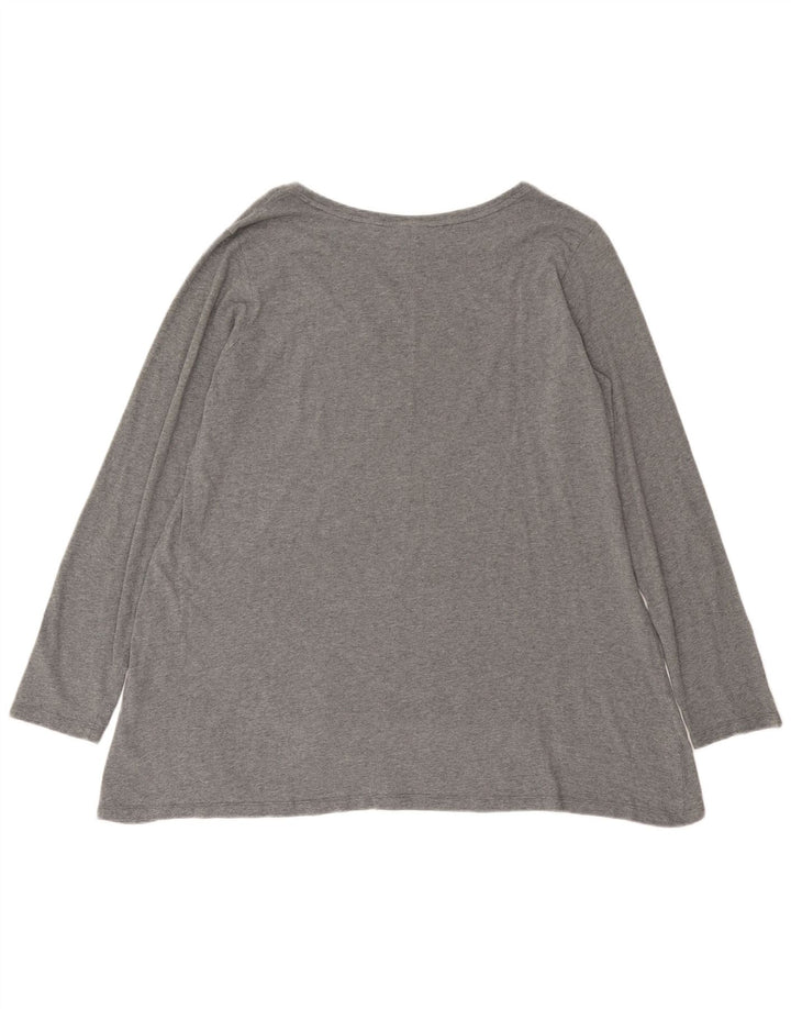 Top tunica a maniche lunghe con grafica da donna Champion UK 20 2XL Grigio