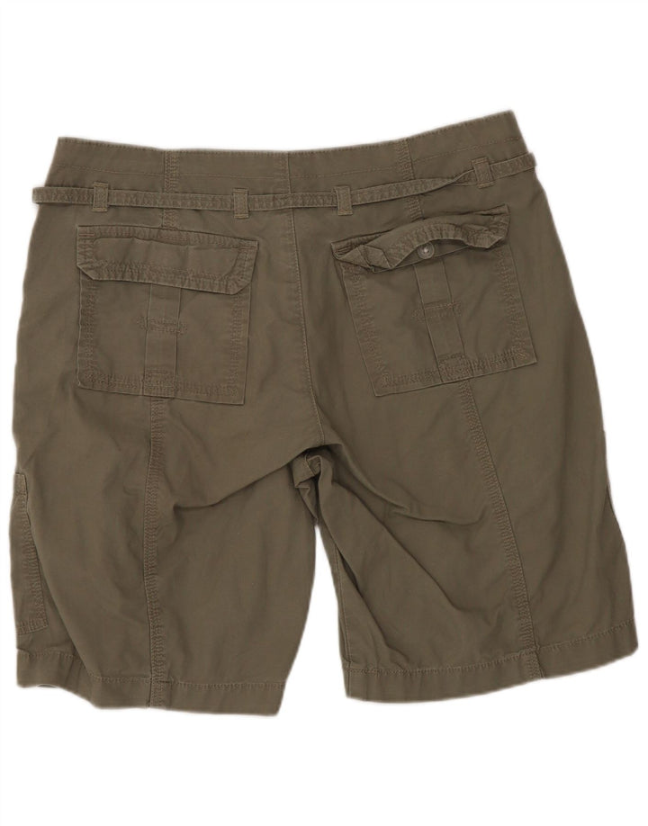Pantaloncini cargo da donna Lee US 8 medi W30 cotone verde