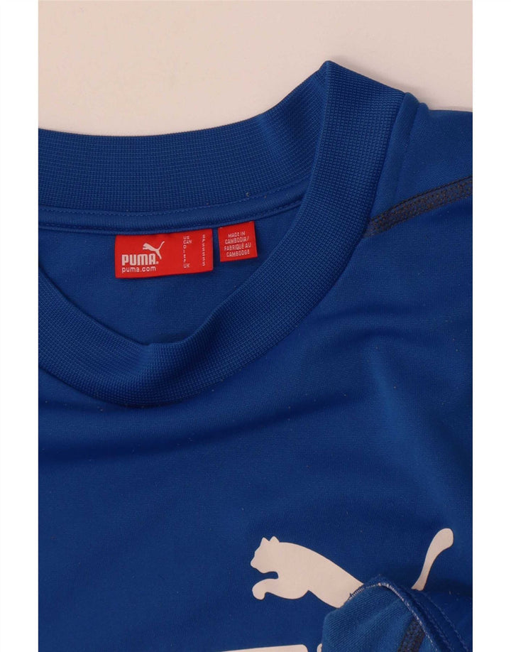 Puma Felpa con grafica da uomo Maglione Small Blu