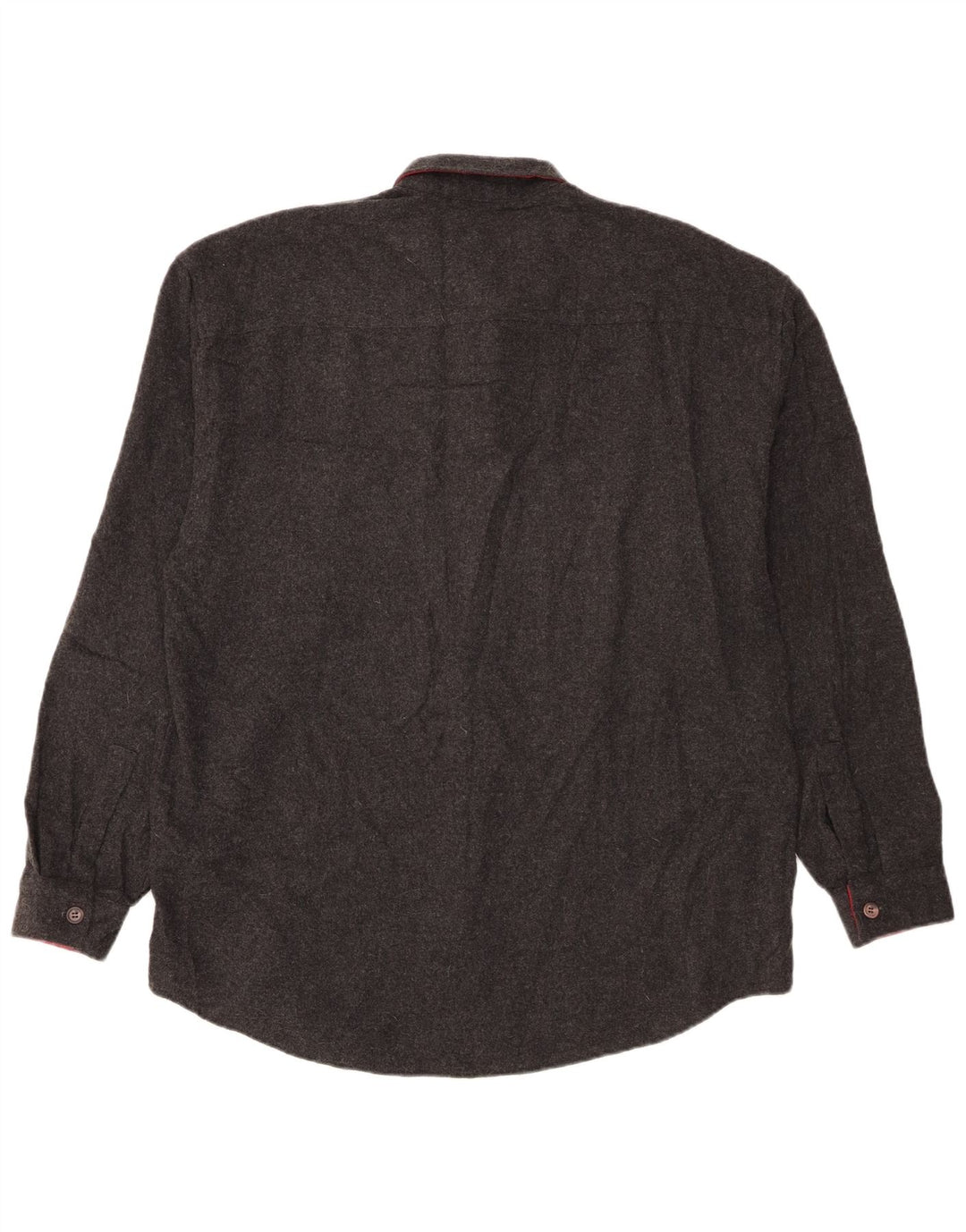 Camicia vintage da uomo in flanella grande cotone nero