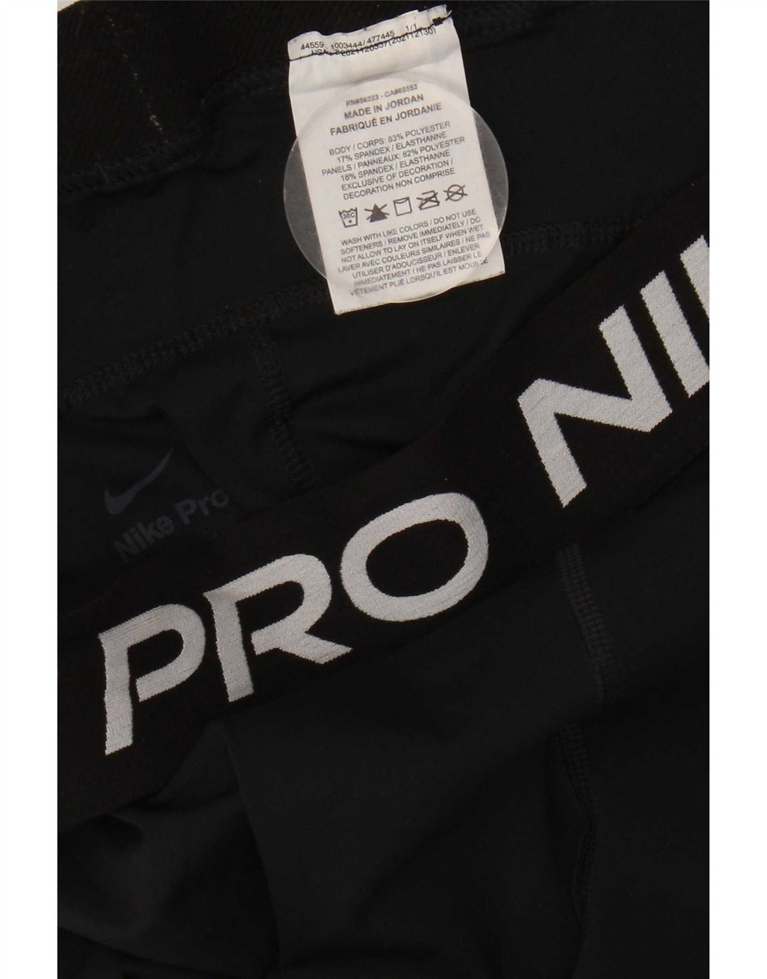 Leggings grafici da donna Nike UK 18 XL poliestere nero