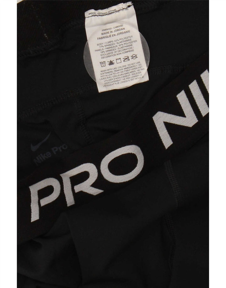 Leggings grafici da donna Nike UK 18 XL poliestere nero