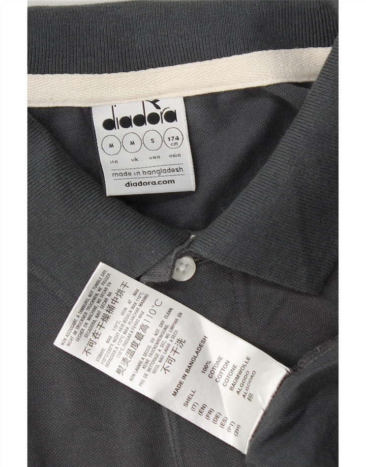 Polo Uomo Diadora Cotone Grigio Medio