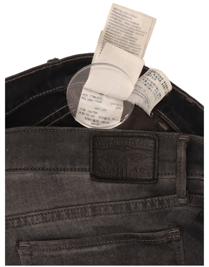 Jeans Levi's da donna 710 super skinny W31 L32 cotone grigio