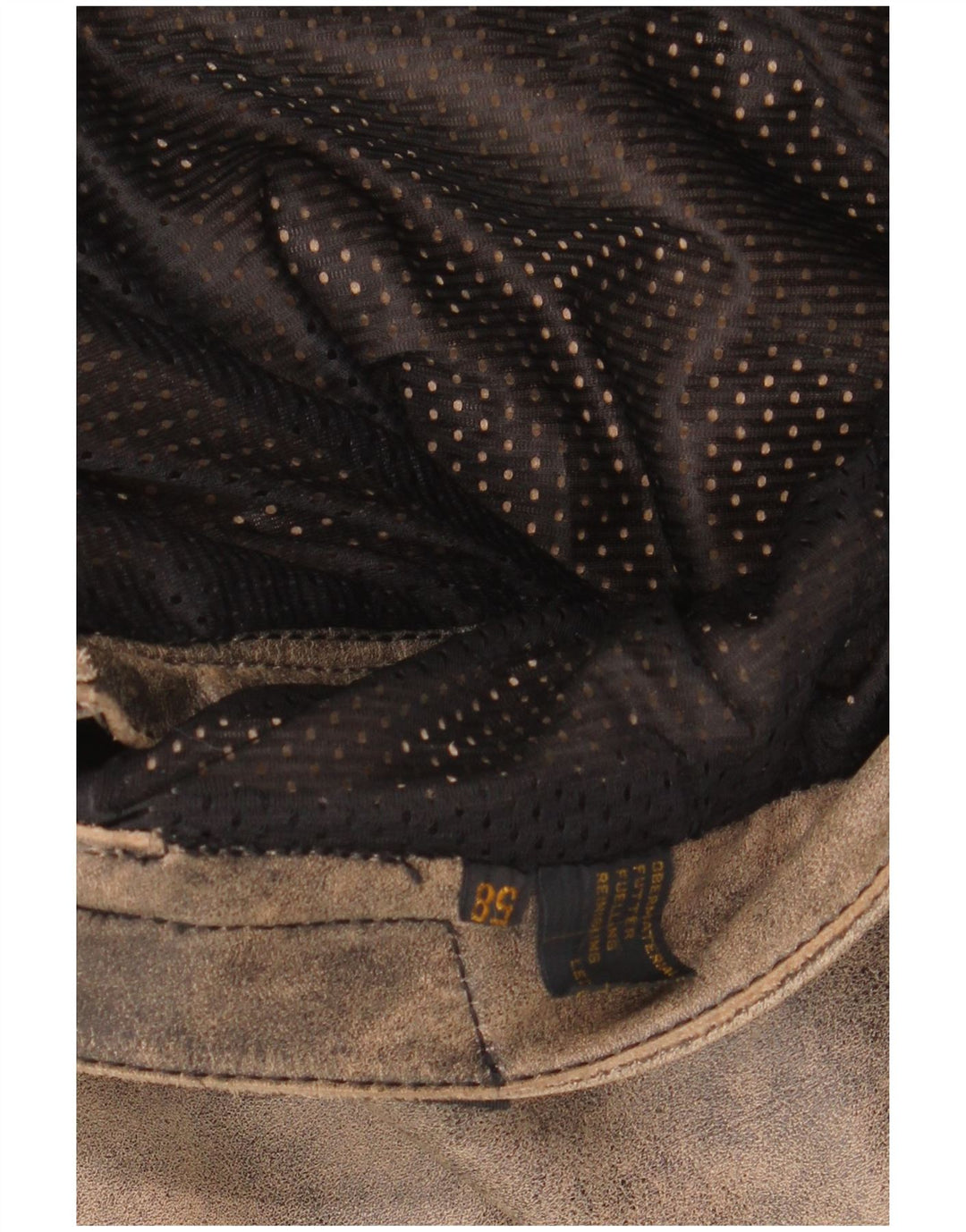 Pantaloni da motociclista da uomo MODEKA Taglia 58 3XL W36 L31 Pelle grigia tie-dye