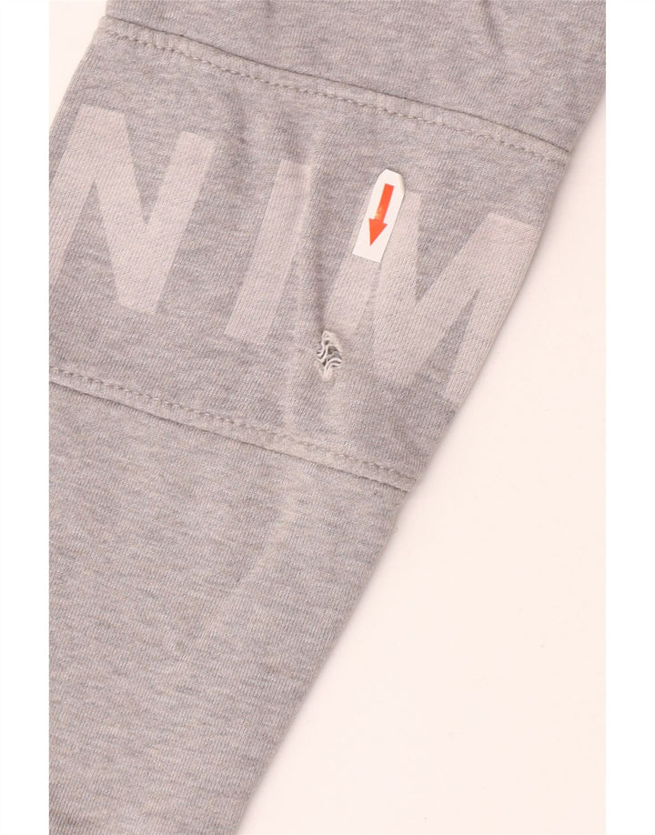 Tommy Hilfiger Felpa grafica da uomo Maglione grande cotone grigio