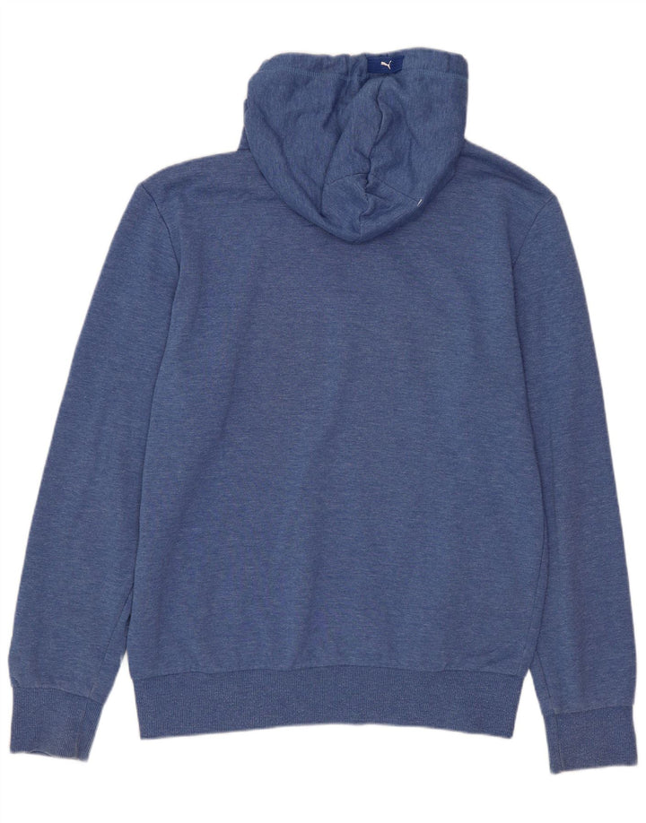 Felpa con cappuccio grafica da uomo Puma Small blu in poliestere