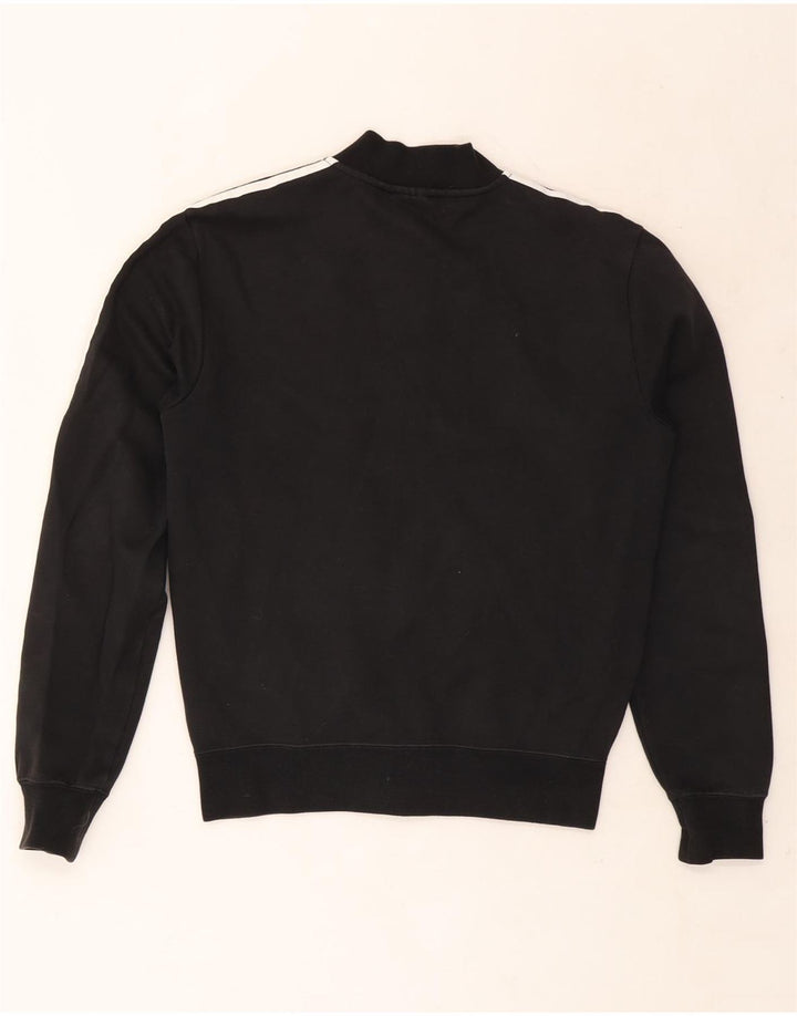 Giacca da ginnastica da uomo Adidas piccola in cotone nero