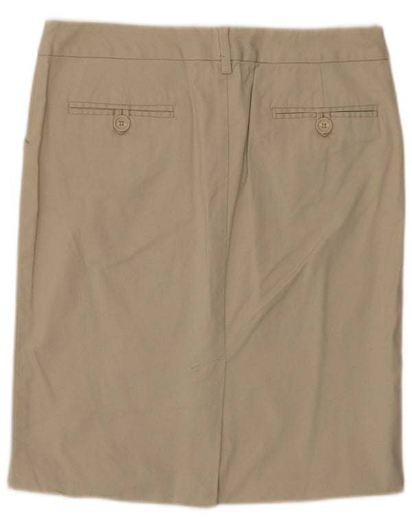 Gonna dritta a vita bassa da donna Benetton IT 40 piccola W30 Beige