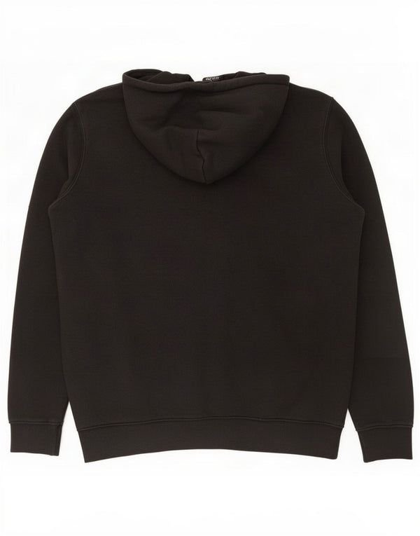 Maglione con cappuccio grafico da uomo Champion grande in cotone nero