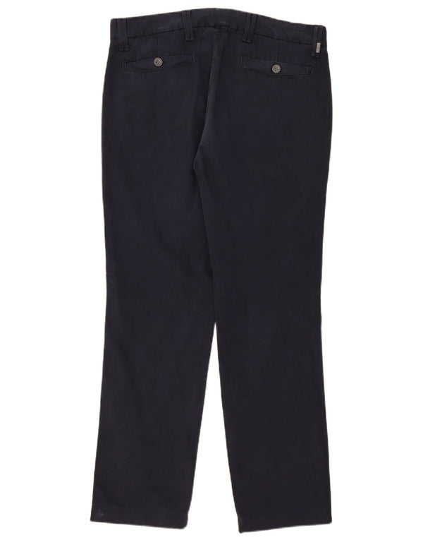 Pantaloni Chino Regular Da Uomo Liu Jo W36 L31 Blu Navy In Cotone