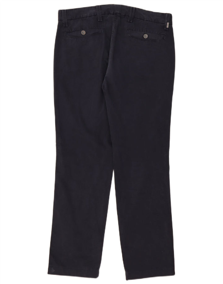 Pantaloni Chino Regular Da Uomo Liu Jo W36 L31 Blu Navy In Cotone