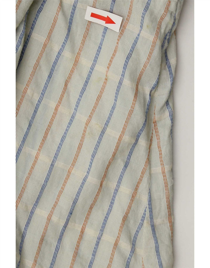 Camicetta oversize da donna con maniche a 3/4 Fat Face UK 16 grande motivo a quadri blu