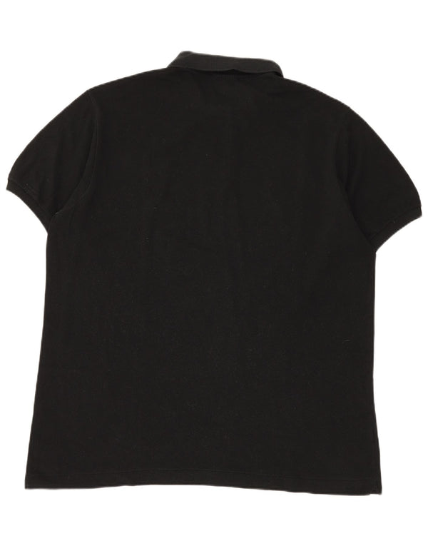 Polo da uomo LACOSTE taglia 6 XL in cotone nero