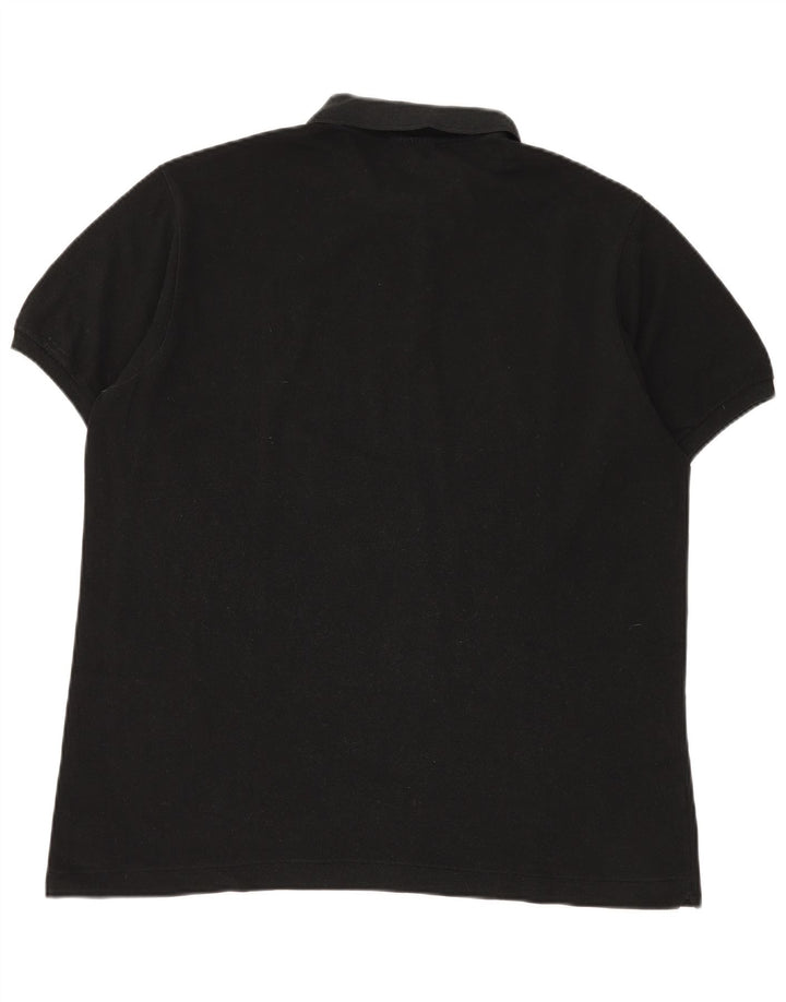 Polo da uomo LACOSTE taglia 6 XL in cotone nero