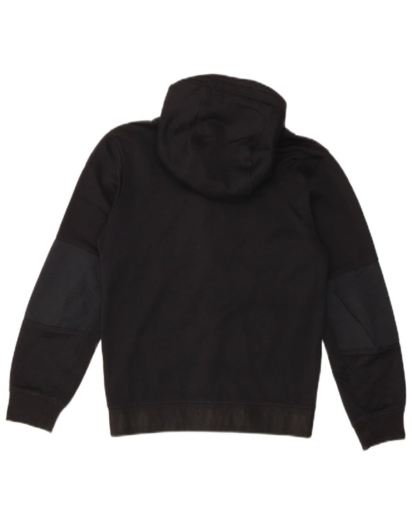 Felpa con cappuccio e zip Nike per ragazzi, 10-11 anni, cotone color block nero medio