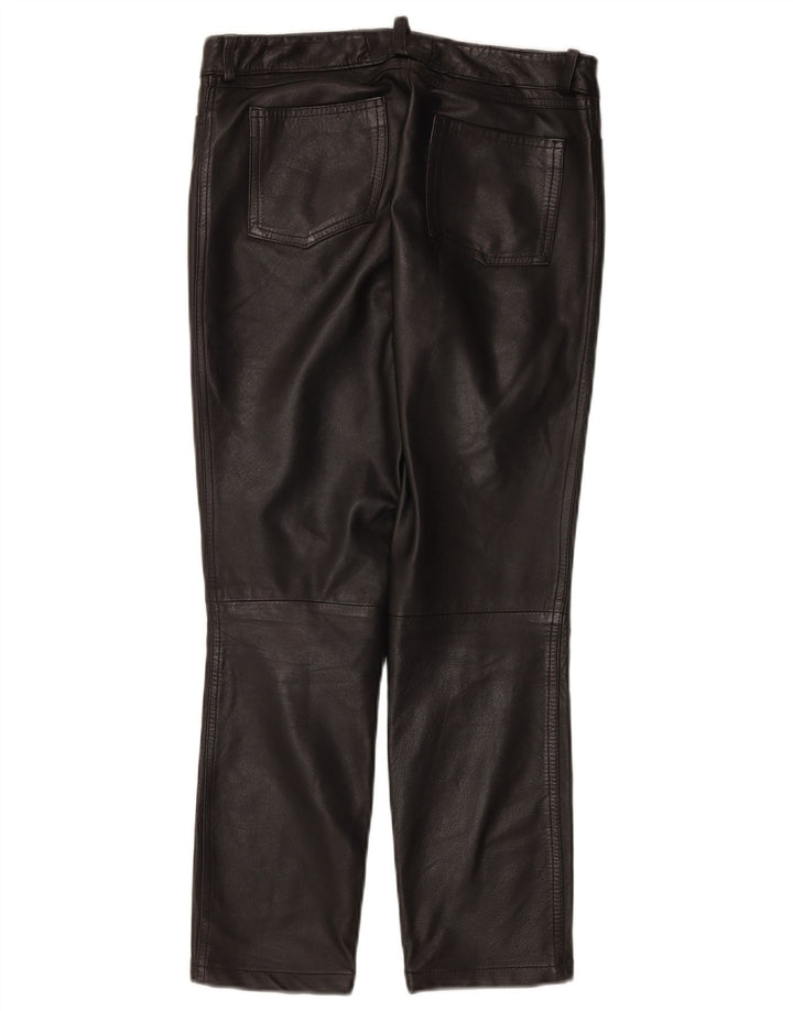 Pantaloni in pelle da donna Zen EU 38 Medium W28 L26 Pelle nera