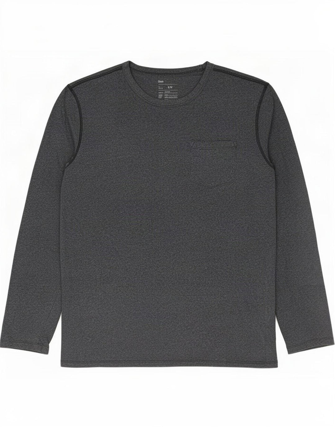 Gap Top da uomo a maniche lunghe in cotone puntinato grigio piccolo
