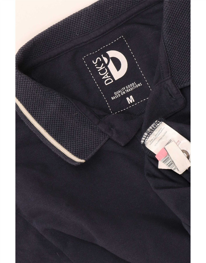 Polo da uomo Dack's in cotone blu navy medio