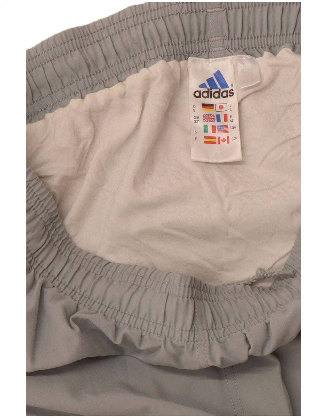 Pantaloncini sportivi da uomo ADIDAS grigio medio in poliestere