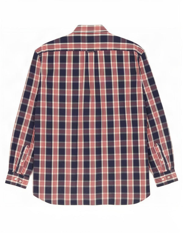 Camicia Gant da uomo vestibilità regolare XL in cotone scozzese blu navy