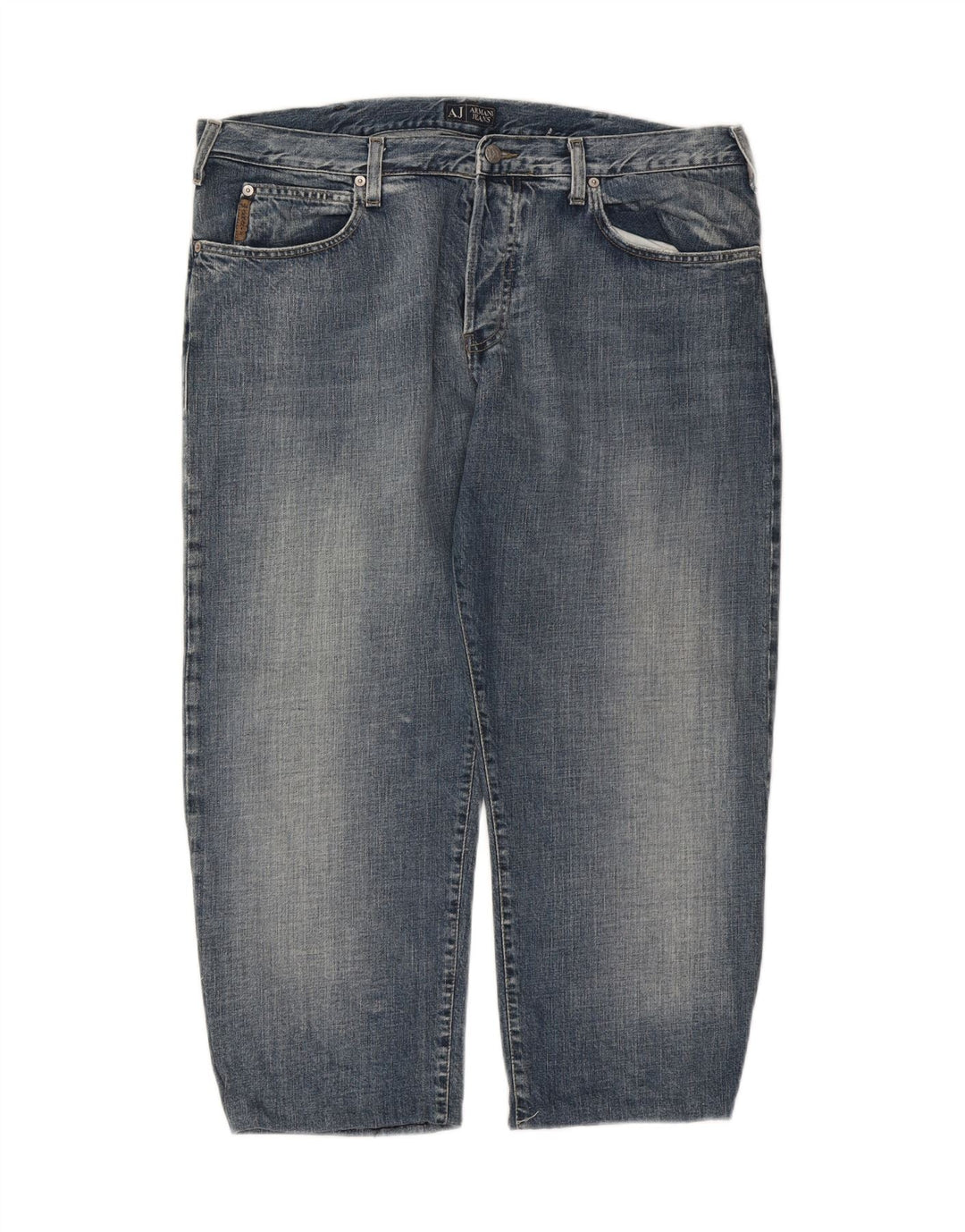 ARMANI Mens Cropped Jeans W40 L24 Blue Cotton Vintage Armani and Second-Hand Armani from Messina Hembry 