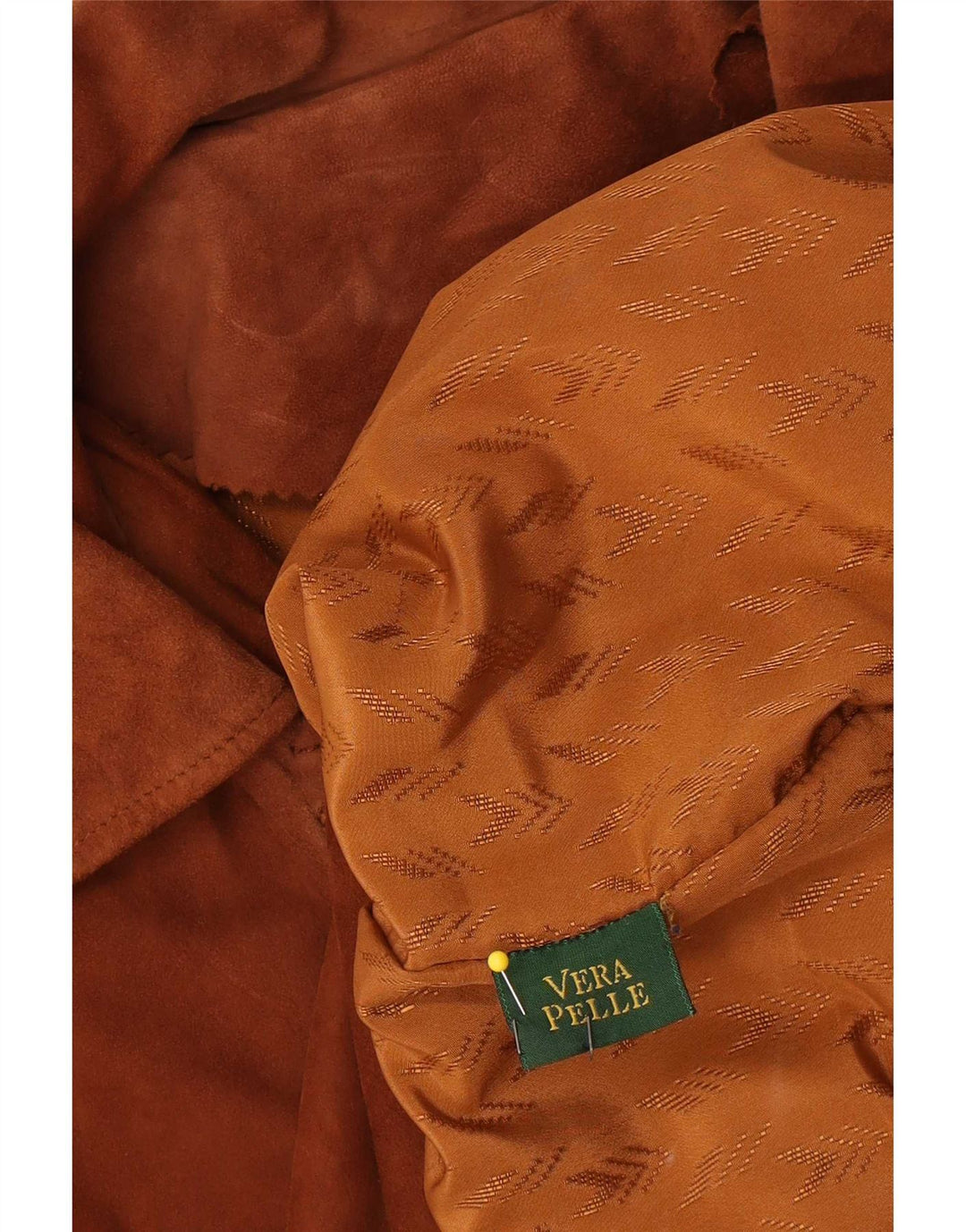Giacca vintage in pelle scamosciata da donna UK 18 XL in pelle marrone