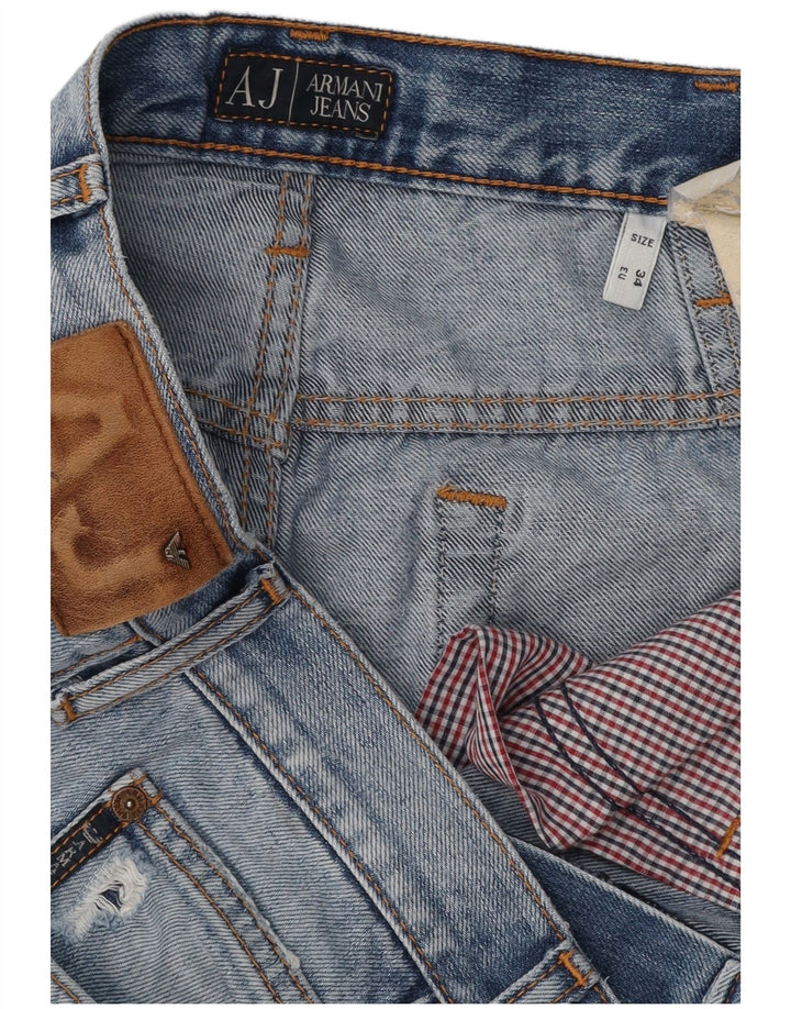 Jeans dritti da uomo ARMANI W34 L30 Blu