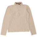 Maglione in pile da donna con collo e zip Champion UK 10 piccolo poliestere beige
