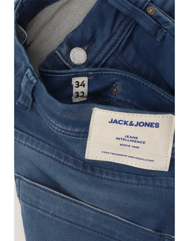 Jeans dritti Tim da uomo Jack & Jones W34 L32 Blu