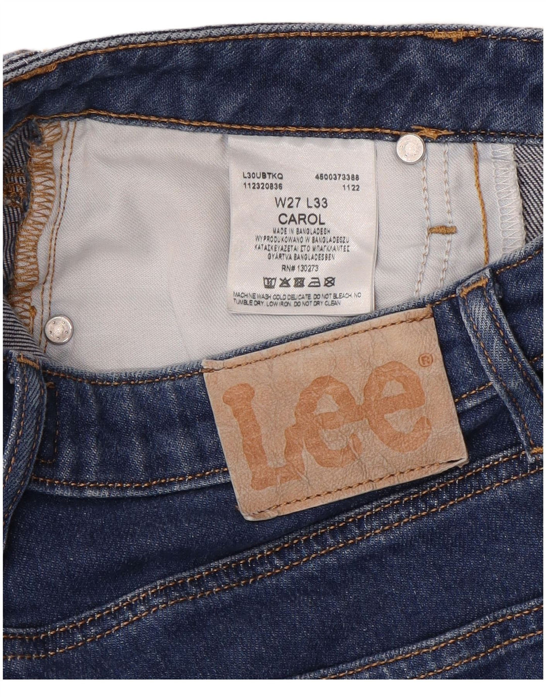 Jeans Lee Carol Slim da donna W27 L29 cotone blu