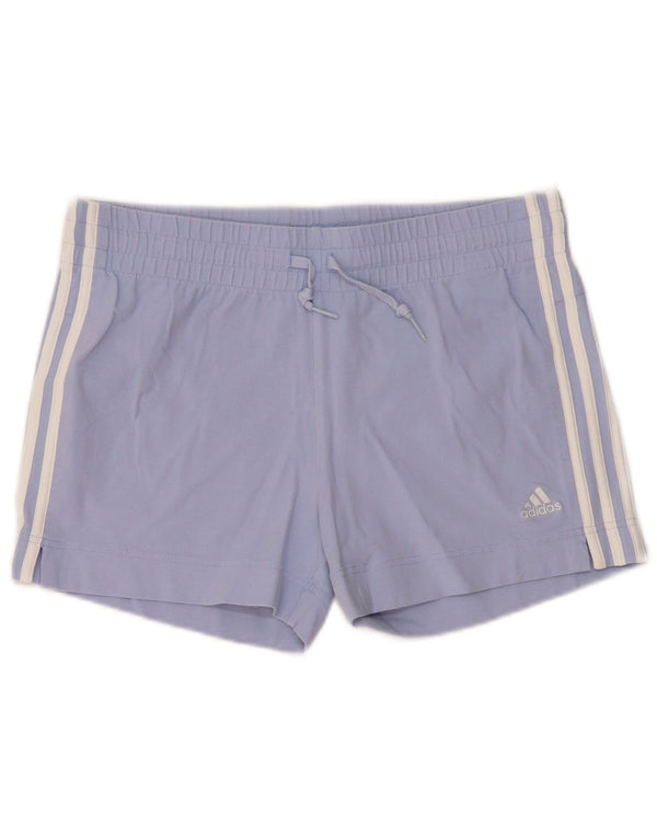 Pantaloncini sportivi Adidas da donna UK 12/14 Cotone blu medio