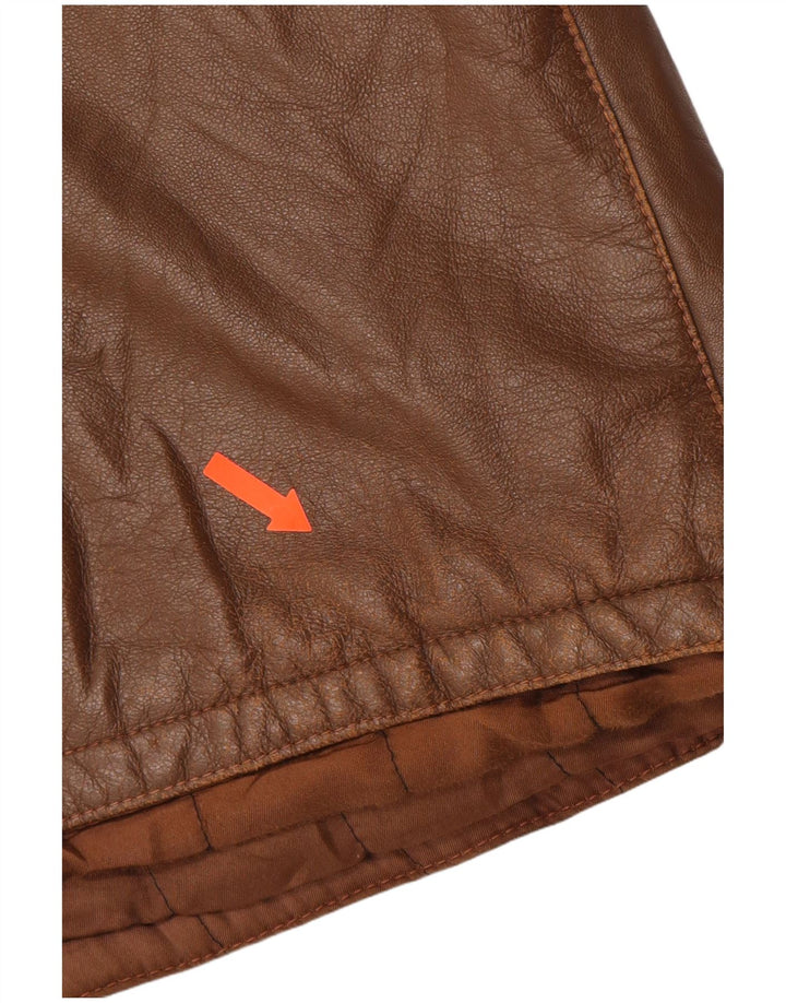 Giacca in pelle da uomo VINTAGE IT 52 XL Marrone