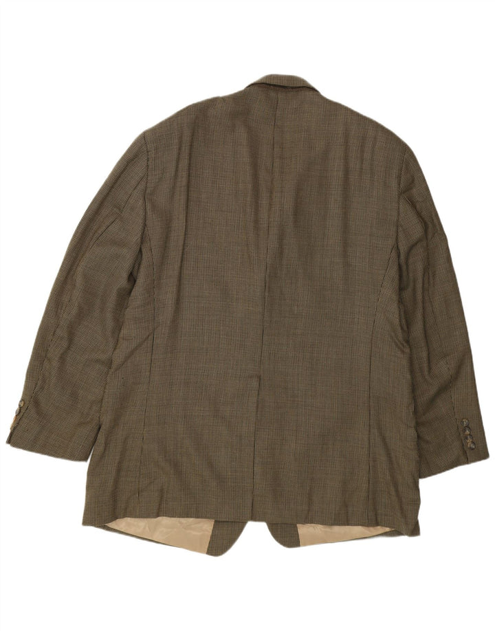 Giacca blazer a 2 bottoni da uomo Chaps UK 48 4XL Lana nuova kaki