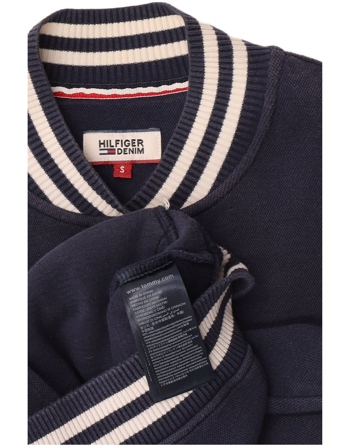 Giacca college oversize da donna Tommy Hilfiger UK 10 Small Blu Navy