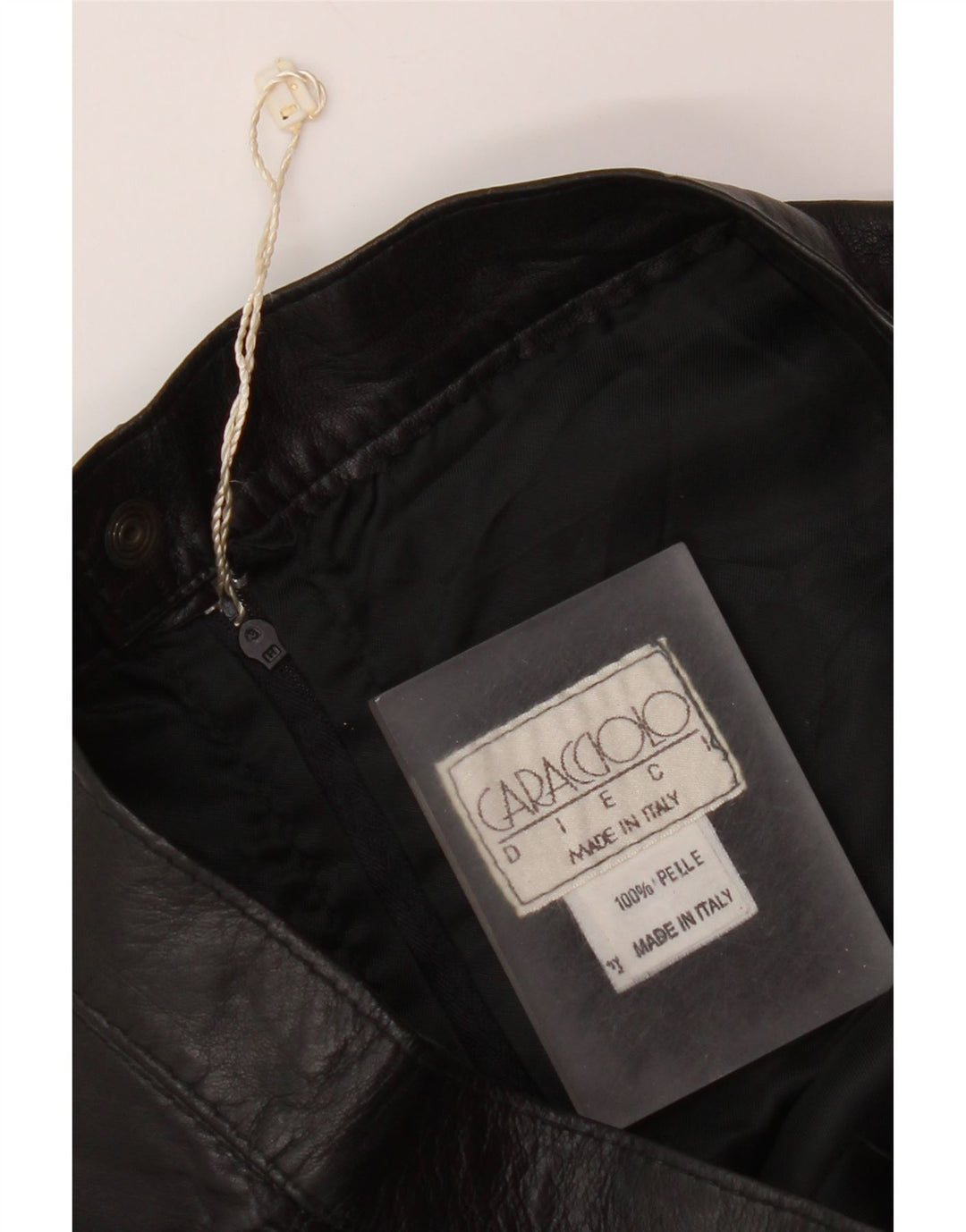 Gonna Tubino Donna Caracciolo W26 Piccola in Pelle Nera