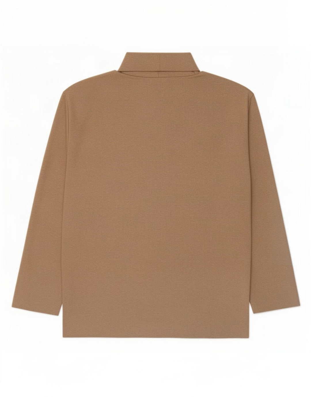 Top Zara da donna a maniche lunghe UK 14 Poliestere beige medio