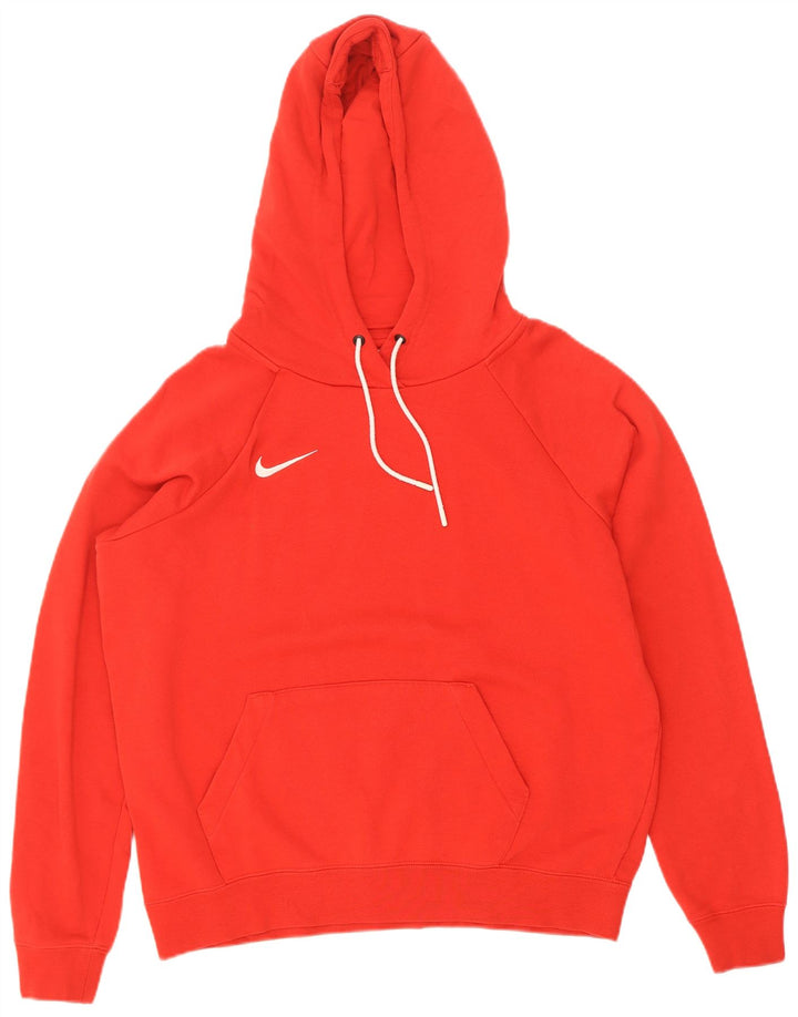 Maglia con cappuccio Nike da uomo in cotone rosso medio