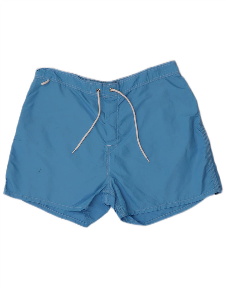 Pantaloncini da bagno da uomo Sundek in nylon color block blu medio