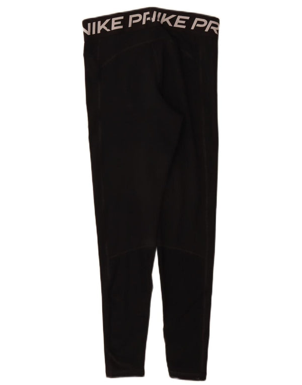 Leggings grafici Nike Dri Fit da donna UK 12 medio nero