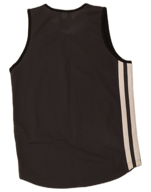 Canottiera grafica Adidas da ragazzo 13-14 anni, grande, grigia
