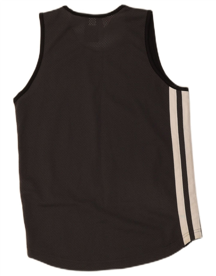 Canottiera grafica Adidas da ragazzo 13-14 anni, grande, grigia
