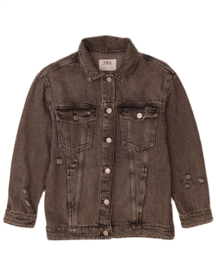 Giacca di jeans per ragazze Zara 9-10 anni Grigia