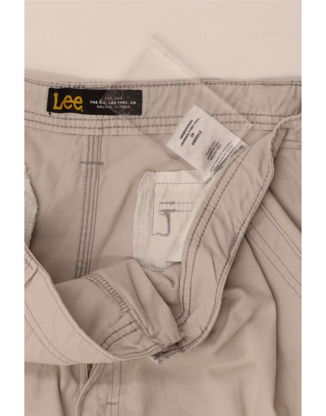 LEE Mens Cargo Shorts W40 XL Beige Cotton Vintage Lee and Second-Hand Lee from Messina Hembry 