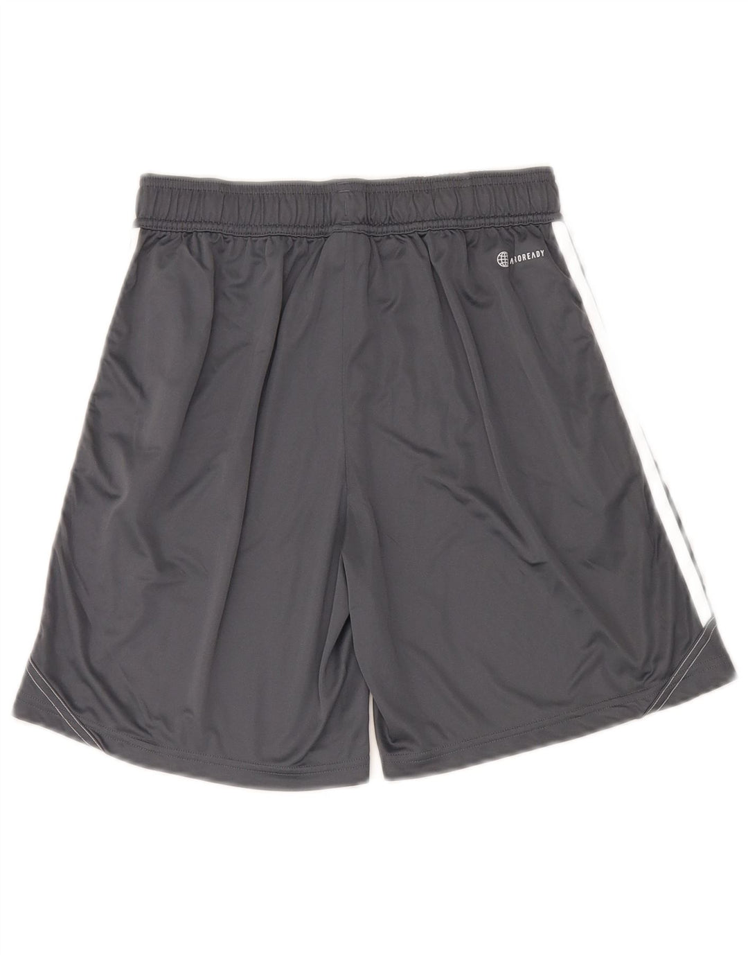 Pantaloncini sportivi Adidas Aeroready da ragazzo 15-16 anni in poliestere grigio