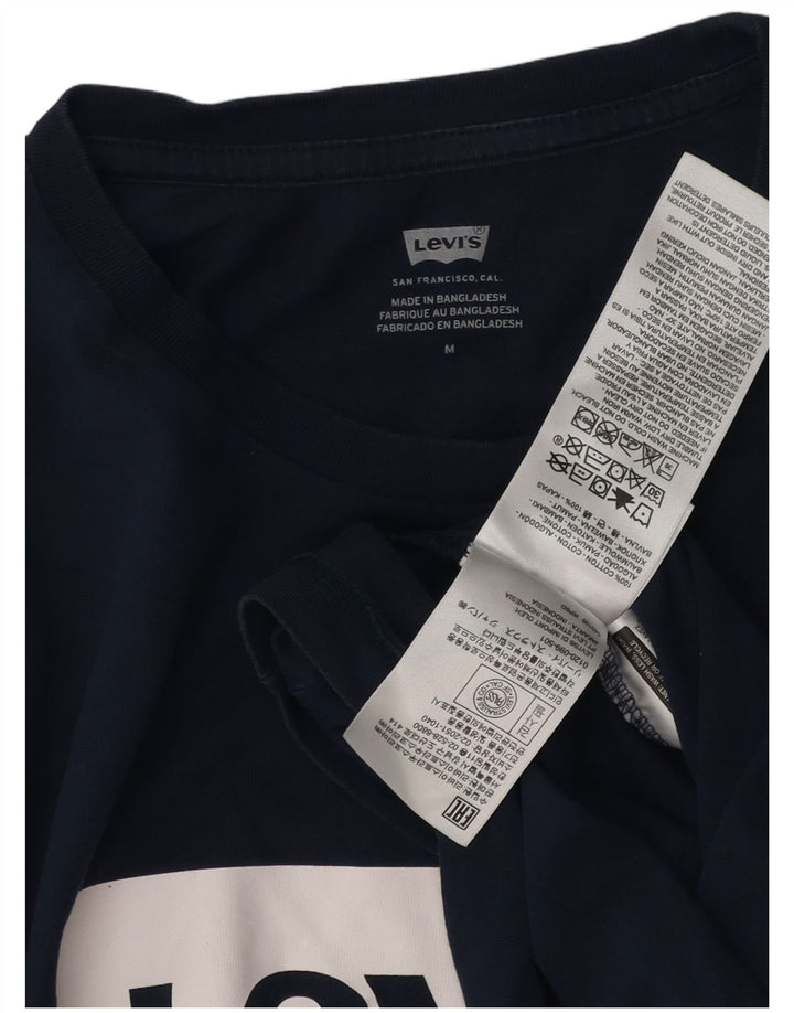 T-shirt grafica da uomo Levi's Top in cotone blu navy medio